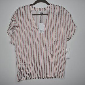 Iris & Ink New Women's Striped Blouse Size 8